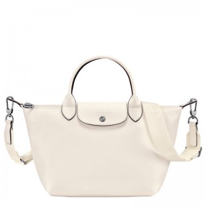 Longchamp Le Pliage Xtra S Handbag - Leather Ecru | 0583-ETMZC