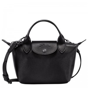 Longchamp Le Pliage Xtra XS Handbag - Leather Siyah | 4317-JOFSK