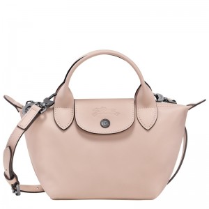 Longchamp Le Pliage Xtra XS Handbag - Leather Nude | 9287-TDFXM