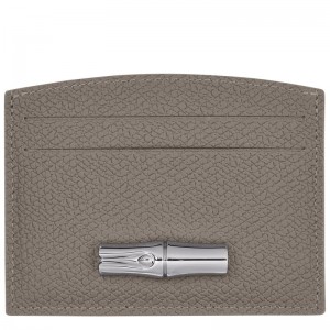 Longchamp Le Roseau Card holder - Leather Turtledove | 0389-NEDQX