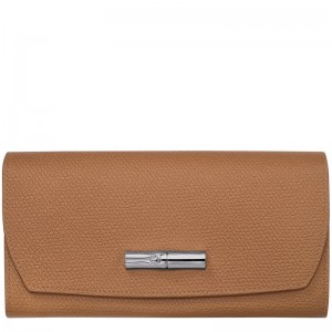 Longchamp Le Roseau Continental wallet - Leather Natural | 6921-RXBYJ