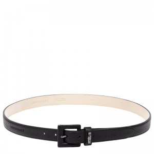 Longchamp Le Roseau Essential Ladies' belt - Leather Siyah | 5061-AKUDT