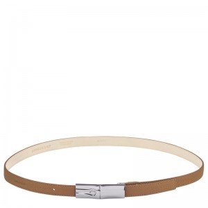 Longchamp Le Roseau Ladies' belt - Leather Natural | 5781-WXOEU