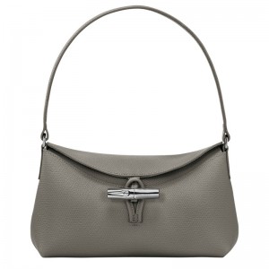 Longchamp Le Roseau S Hobo bag - Leather Turtledove | 7260-IERWK