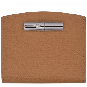 Longchamp Le Roseau Wallet - Leather Natural | 8075-QUGBN