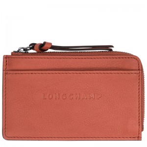 Longchamp Longchamp 3D Card holder - Leather Sienna | 3629-ZJTXE