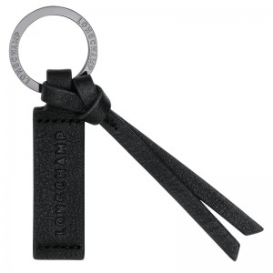 Longchamp Longchamp 3D Key rings - Leather Siyah | 5621-VNQUY