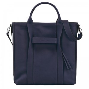 Longchamp Longchamp 3D L Tote bag - Leather Bilberry | 4216-NKBPA