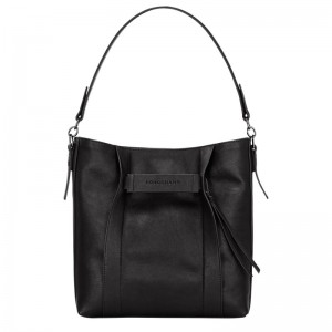 Longchamp Longchamp 3D M Hobo bag - Leather Siyah | 1890-BISGQ