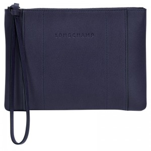 Longchamp Longchamp 3D Pouch - Leather Bilberry | 3058-QHYGR