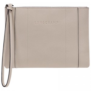 Longchamp Longchamp 3D Pouch - Leather Clay | 0539-HBQCR