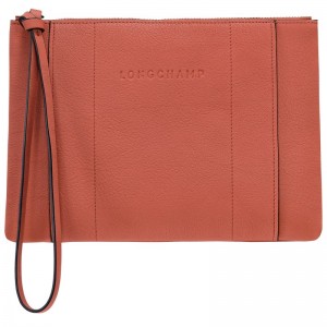 Longchamp Longchamp 3D Pouch - Leather Sienna | 7092-XYMQI