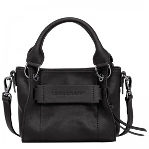 Longchamp Longchamp 3D XS Handbag - Leather Siyah | 7354-EGNST