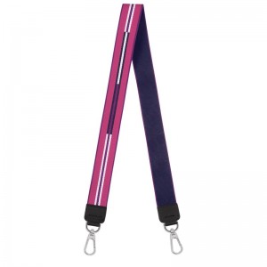 Longchamp Longchamp Rayures Shoulder strap - Canvas Violet | 0347-UCWSK