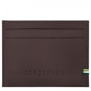 Longchamp Longchamp sur Seine Card holder - Leather Mocha | 7940-BMRVS