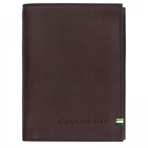 Longchamp Longchamp sur Seine Wallet - Leather Mocha | 3874-PBTMX