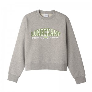 Longchamp Sweatshirt - Jersey Gri | 2795-KSOIA