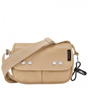 Longchamp Très Paris S Crossbody bag - Leather Bej Rengi | 5914-IPSNV