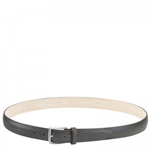 Longchamp Végétal Men's belt - Leather Gri | 1769-ASMXG