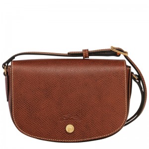 Longchamp Épure S Crossbody bag - Leather Kahverengi | 4153-SONYT