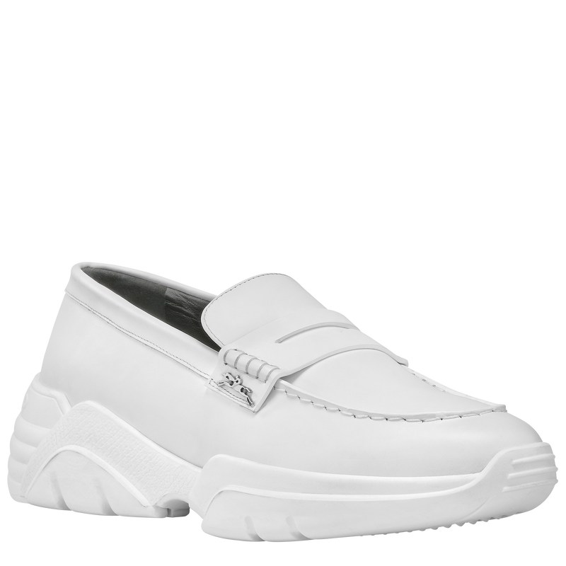 Longchamp Au Sultan Loafer - Leather Beyaz | 5824-JSPDL