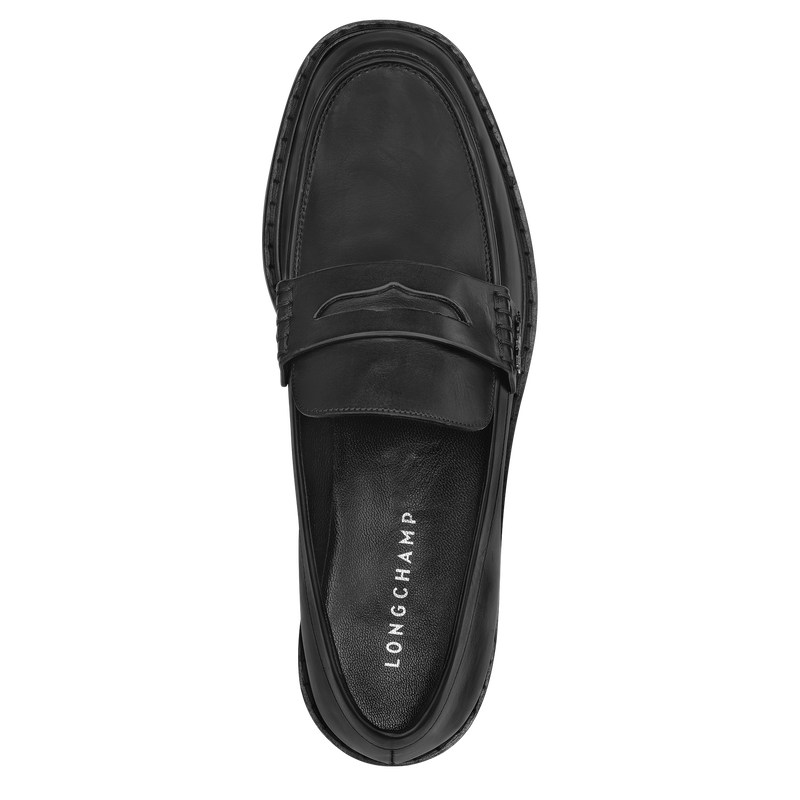 Longchamp Au Sultan Loafer - Leather Siyah | 2976-MXUKZ