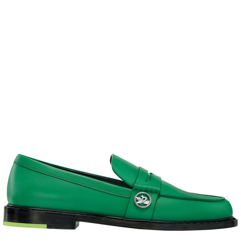 Longchamp Au Sultan Loafer - Leather Yeşil | 3285-KTWRY