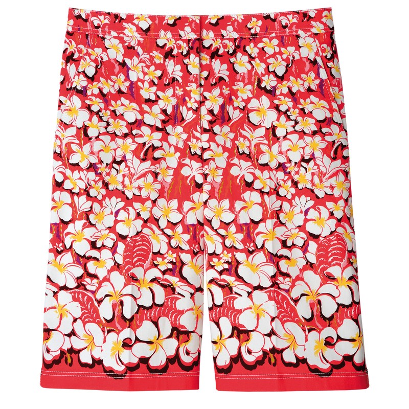 Longchamp Bermuda shorts - Gabardine Strawberry | 7850-FQYBR