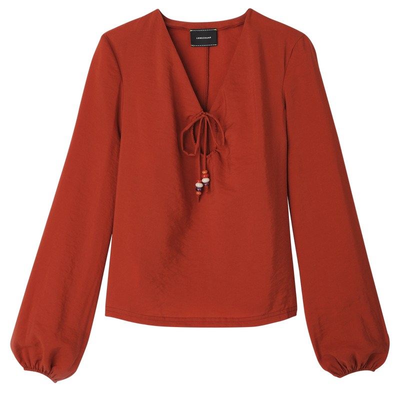 Longchamp Blouse - Crepe Sienna | 5982-AYNFD