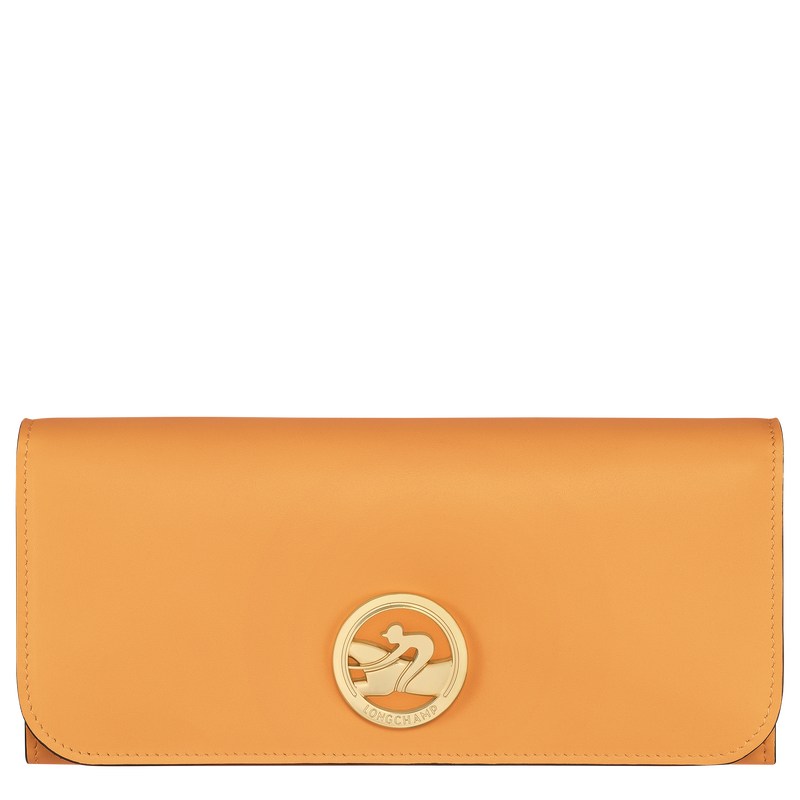 Longchamp Box-Trot Continental wallet - Leather Kayısı Rengi | 8562-IEZWL