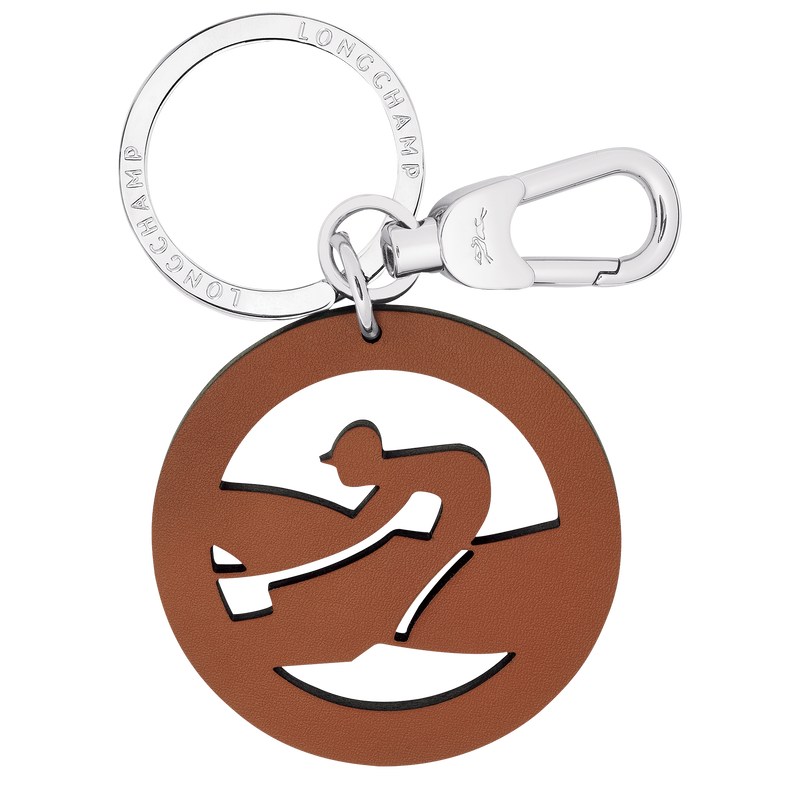 Longchamp Box-Trot Key rings - Leather Cognac | 7465-SNBHY