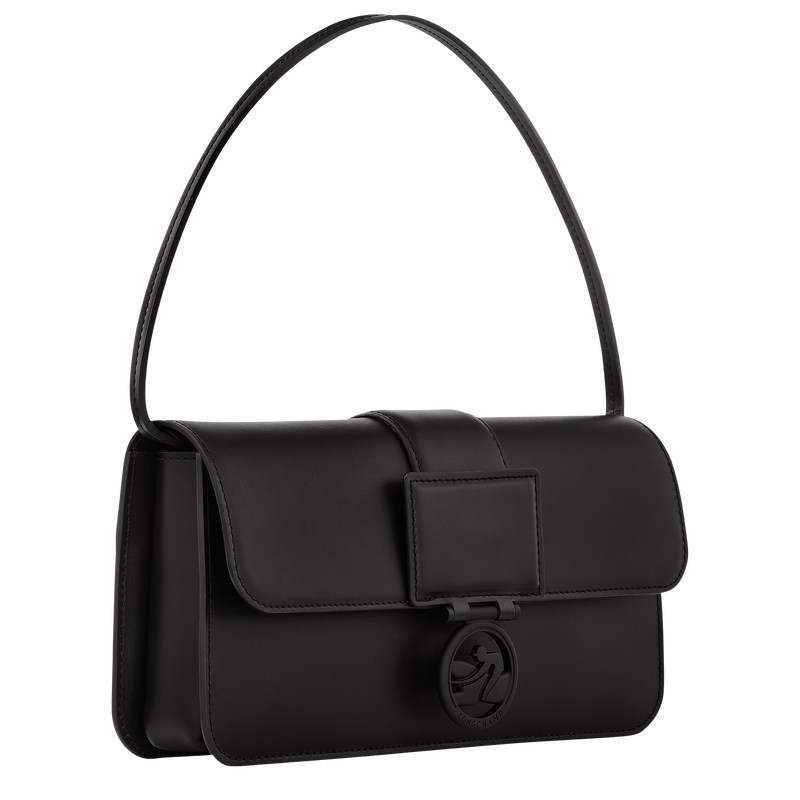 Longchamp Box-Trot M Shoulder bag - Leather Siyah | 0392-DBWKF