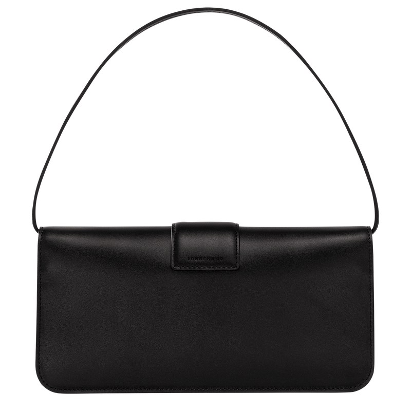 Longchamp Box-Trot M Shoulder bag - Leather Siyah | 0392-DBWKF