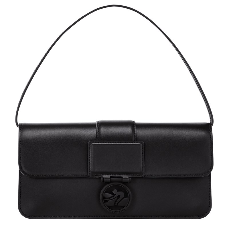 Longchamp Box-Trot M Shoulder bag - Leather Siyah | 0392-DBWKF