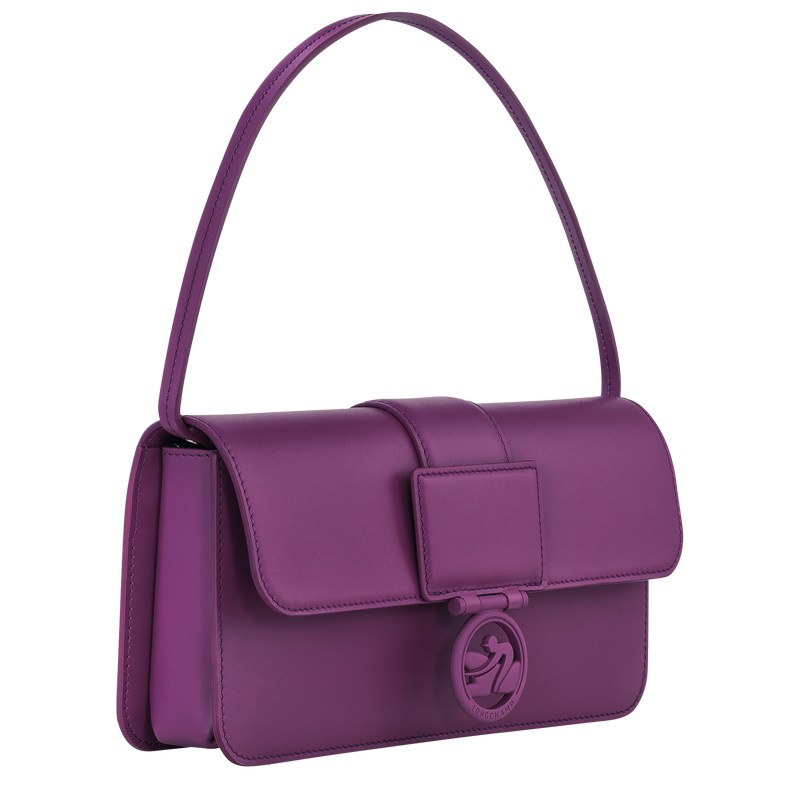 Longchamp Box-Trot M Shoulder bag - Leather Violet | 8932-WDKPA