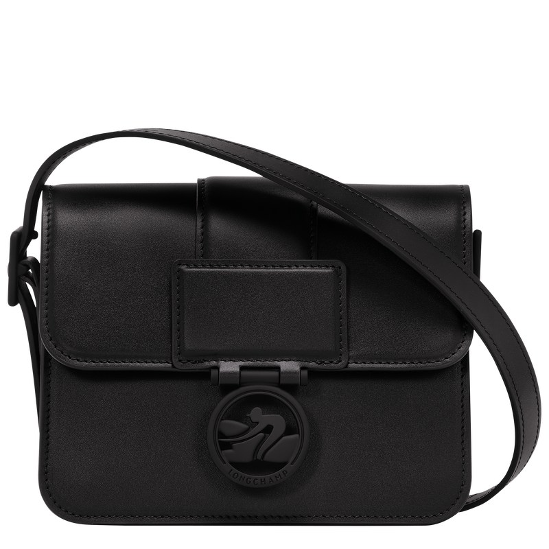 Longchamp Box-Trot S Crossbody bag - Leather Siyah | 6549-AVQKU