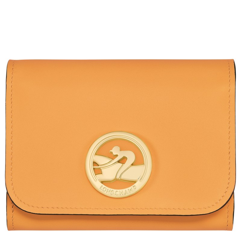 Longchamp Box-Trot Wallet - Leather Kayısı Rengi | 9685-NLMYI