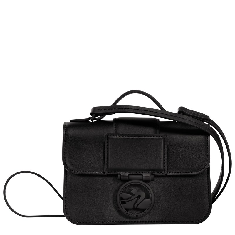 Longchamp Box-Trot XS Crossbody bag - Leather Siyah | 7458-BJONQ