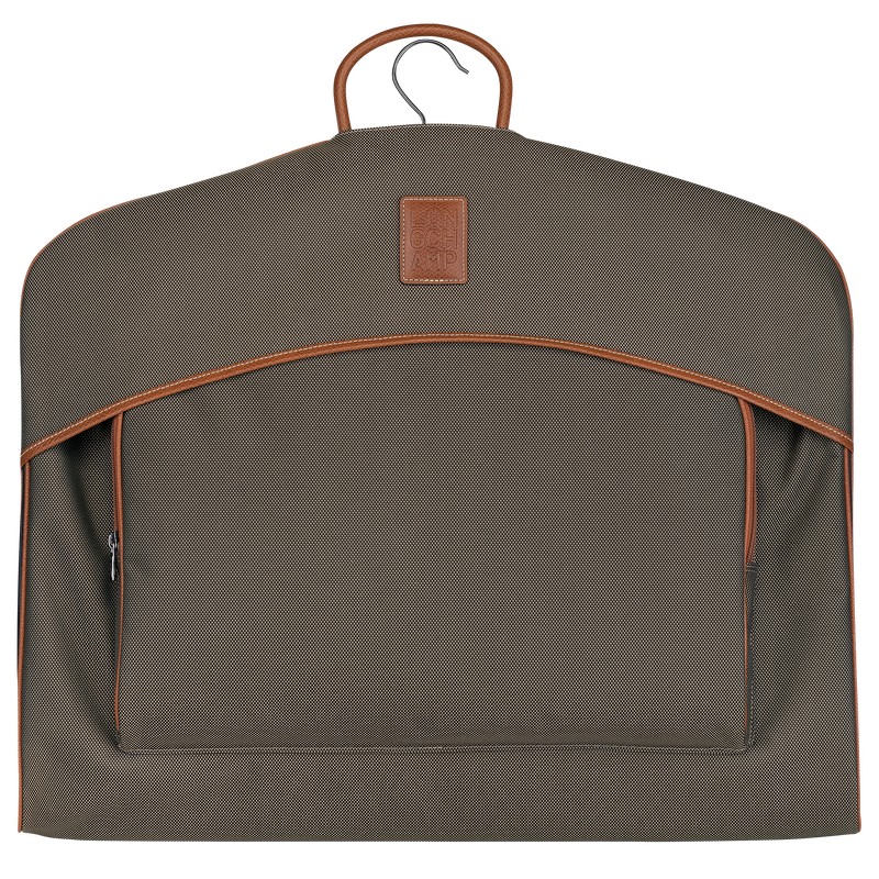 Longchamp Boxford Garment cover - Recycled canvas Kahverengi | 1756-IKNWJ