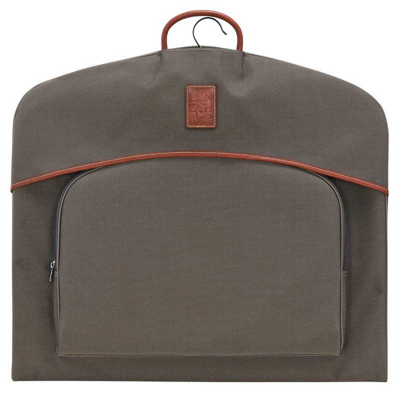 Longchamp Boxford Garment cover - Recycled canvas Kahverengi | 1756-IKNWJ