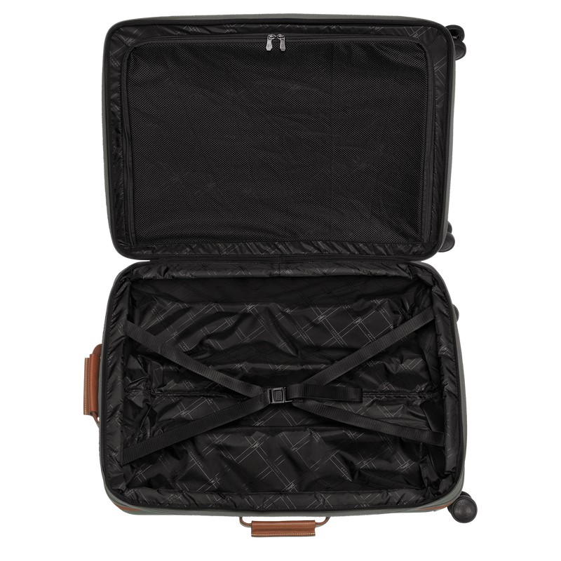 Longchamp Boxford L Suitcase - Recycled canvas Kahverengi | 6419-IRXUY