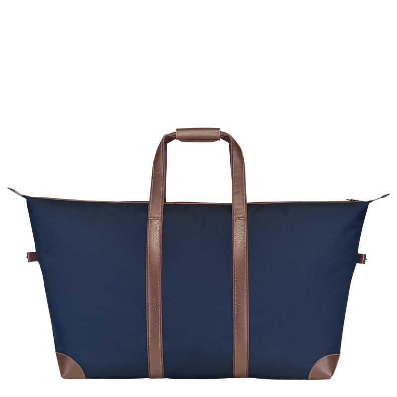 Longchamp Boxford L Travel bag - Recycled canvas Mavi | 3509-VUSDK