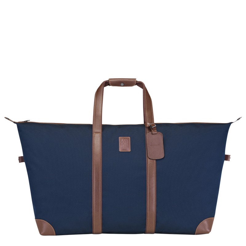 Longchamp Boxford L Travel bag - Recycled canvas Mavi | 3509-VUSDK