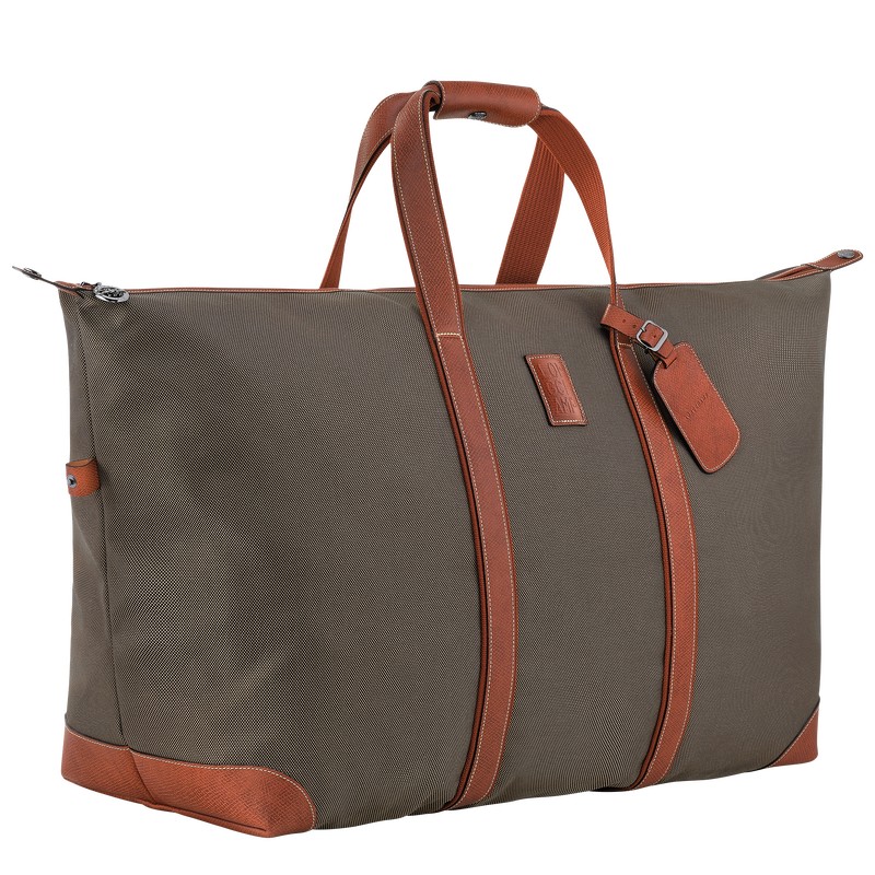 Longchamp Boxford L Travel bag - Recycled canvas Kahverengi | 2460-TRAHV