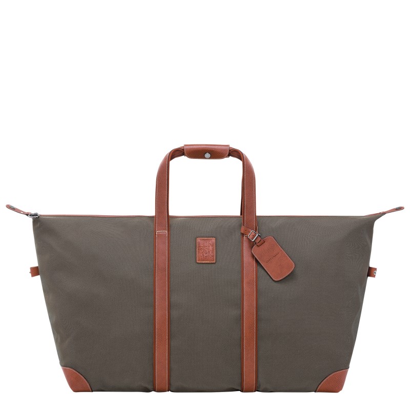 Longchamp Boxford L Travel bag - Recycled canvas Kahverengi | 2460-TRAHV