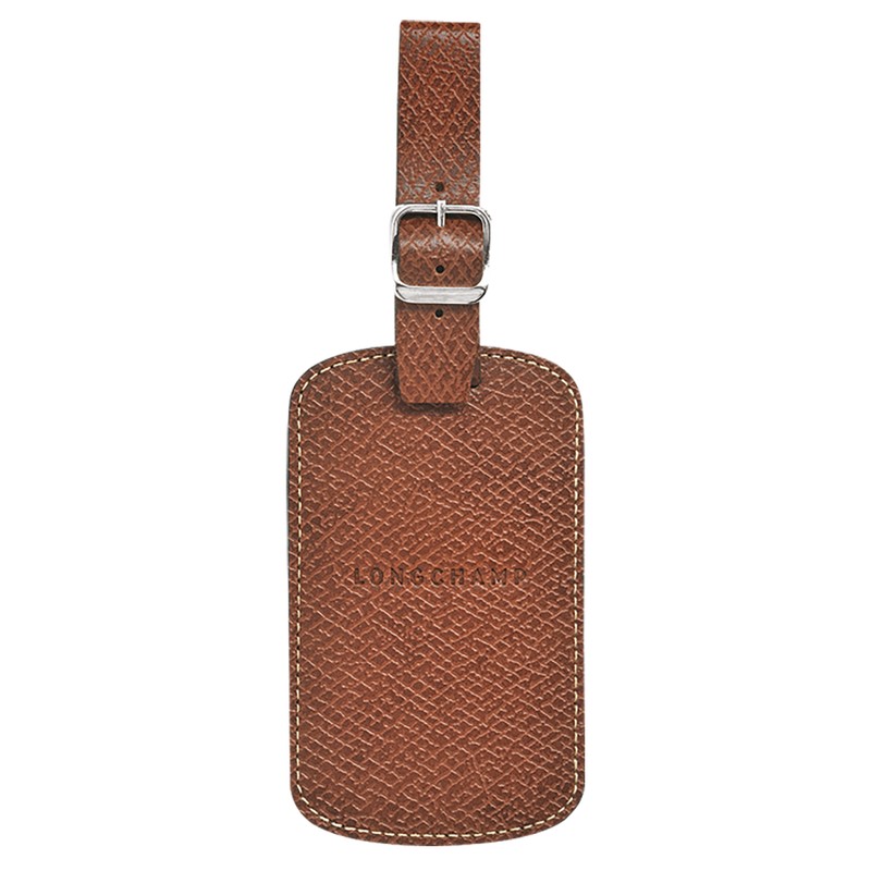 Longchamp Boxford Luggage tag - Recycled canvas Kahverengi | 1856-ACLWI