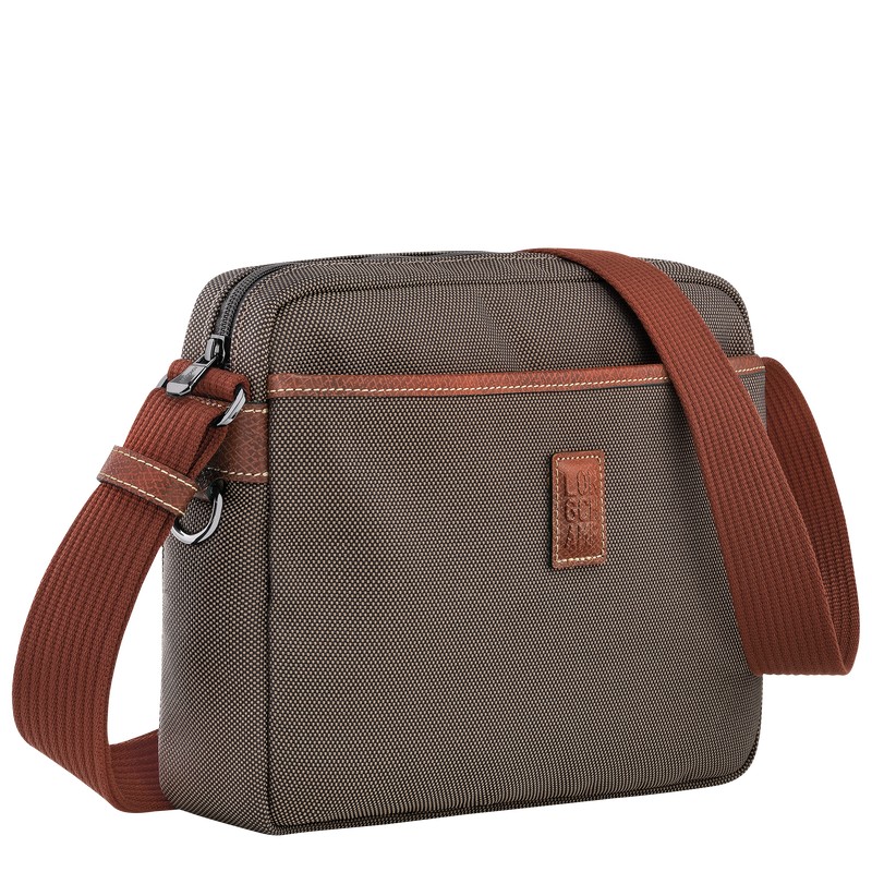 Longchamp Boxford M Camera bag - Recycled canvas Kahverengi | 9146-EVIXF