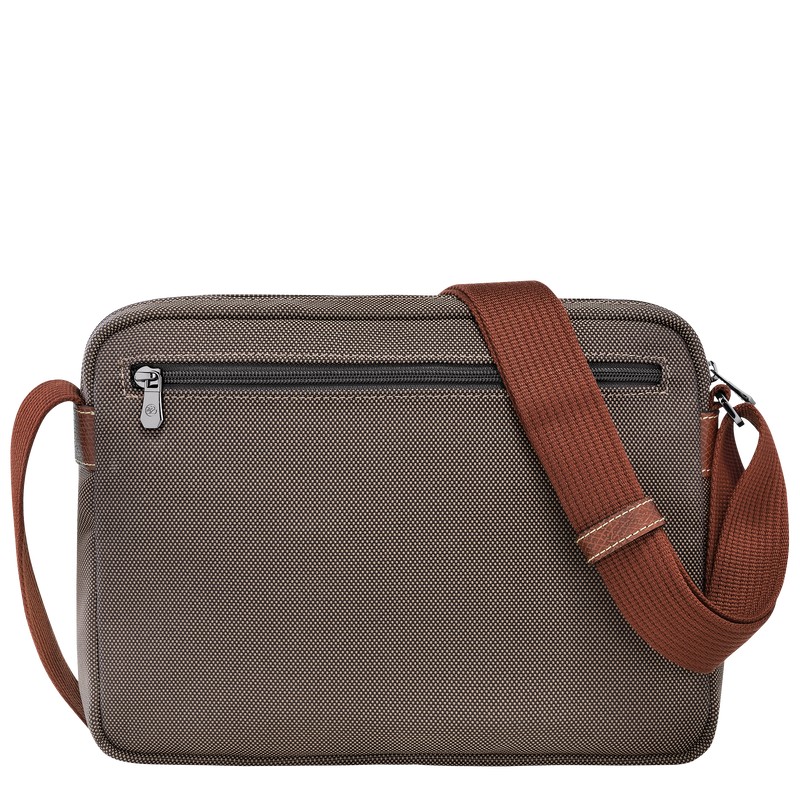 Longchamp Boxford M Camera bag - Recycled canvas Kahverengi | 9146-EVIXF