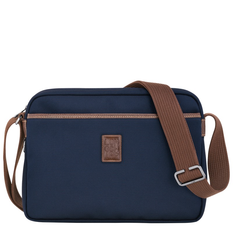 Longchamp Boxford M Camera bag - Recycled canvas Mavi | 8063-IAEBM