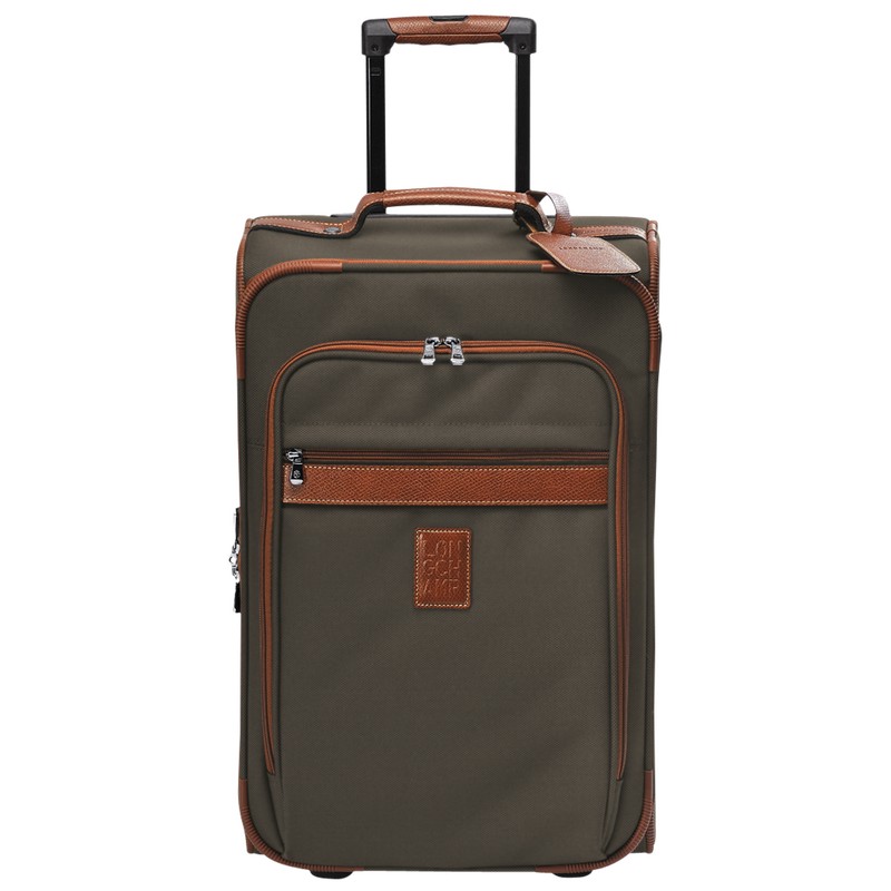 Longchamp Boxford M Suitcase - Recycled canvas Kahverengi | 9136-BLYFN